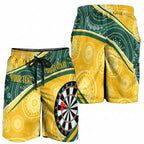 Australia Darts Personalized Indigenous Shorts for Men Champion Roos - Aussie Hoodie