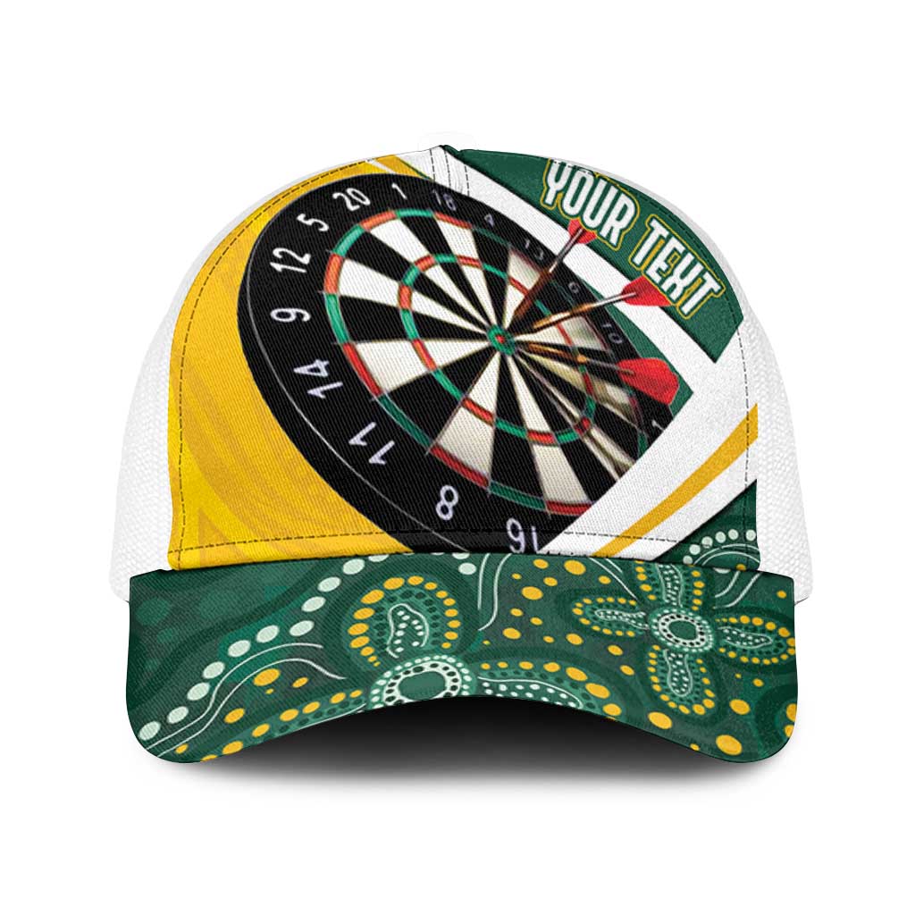 Australia Darts Personalized Mesh Trucker Cap Aboriginal Special - Aussie Hoodie