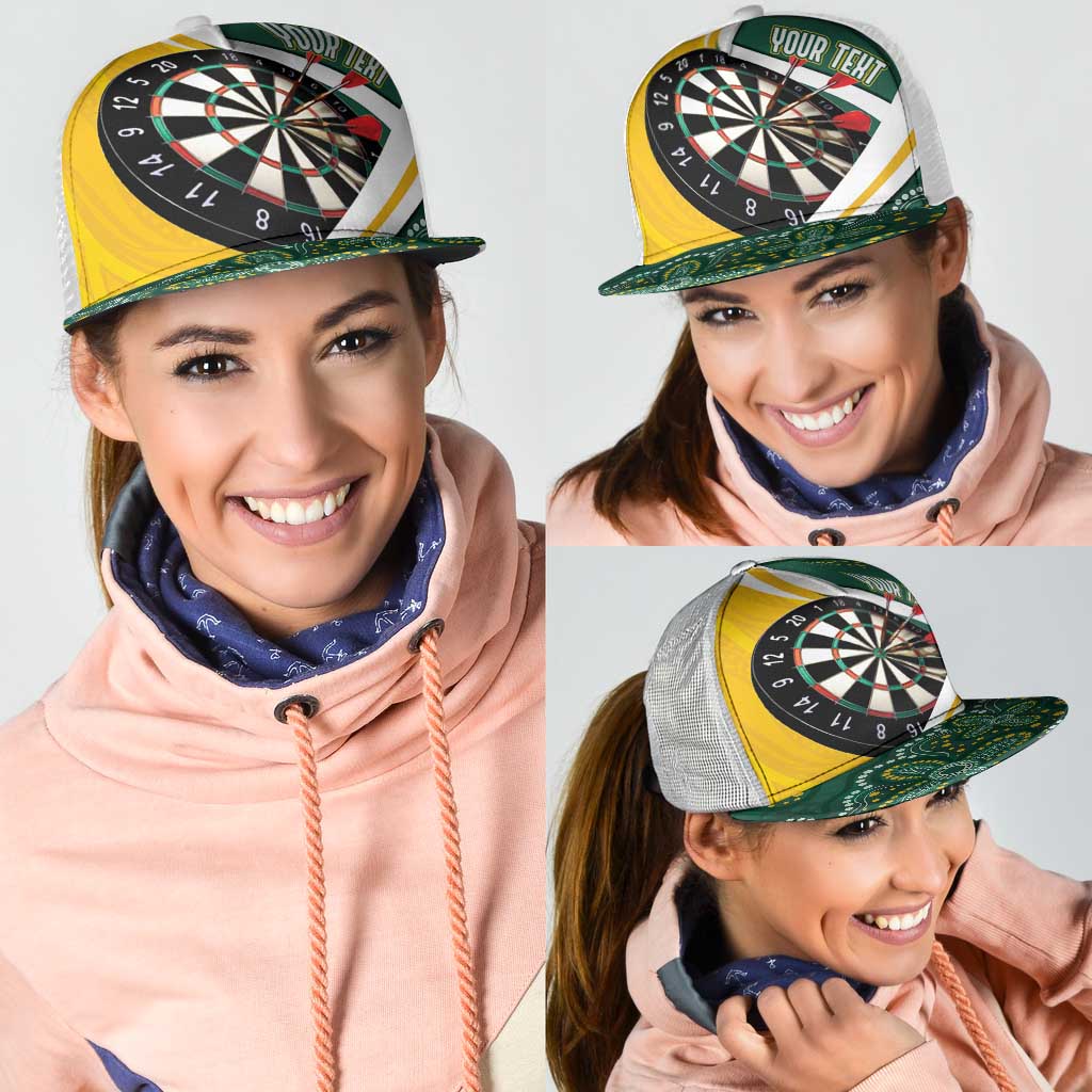 Australia Darts Personalized Mesh Trucker Cap Aboriginal Special - Aussie Hoodie