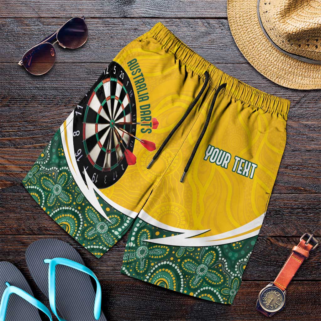 Australia Darts Personalized Shorts for Men Aboriginal Special - Aussie Hoodie