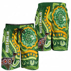Australia Darts Shorts for Men Aboriginal Dot Art Boomerang Indigenous Style Graphic