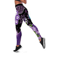 Australia Epilepsy Awareness Leggings Purple-crowned Fairywren Boronia Aboriginal - Aussie Hoodie
