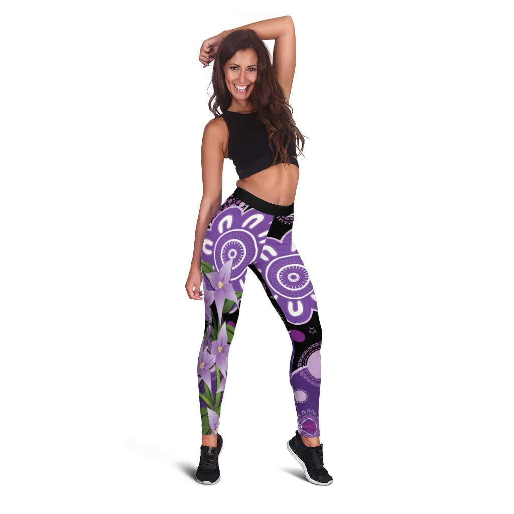 Australia Epilepsy Awareness Leggings Purple-crowned Fairywren Boronia Aboriginal - Aussie Hoodie