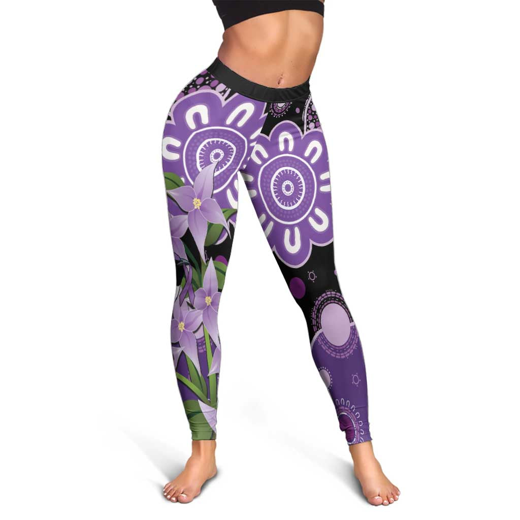 Australia Epilepsy Awareness Leggings Purple-crowned Fairywren Boronia Aboriginal - Aussie Hoodie