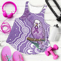 Australia Epilepsy Awareness Women Racerback Tank Purple Budgerigar Plumeria Aboriginal - Aussie Hoodie