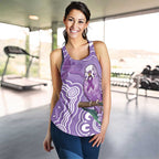 Australia Epilepsy Awareness Women Racerback Tank Purple Budgerigar Plumeria Aboriginal - Aussie Hoodie
