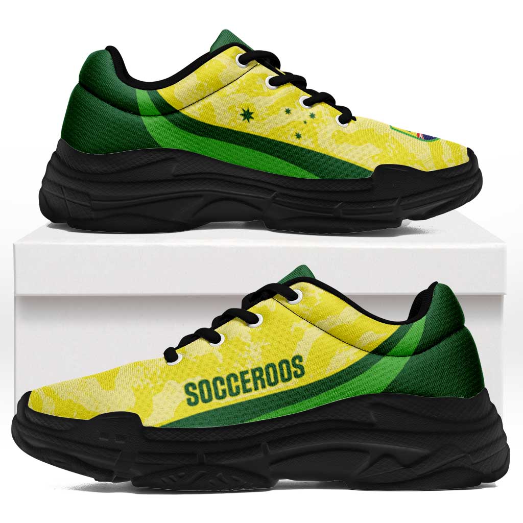 Australia Football Chunky Sneakers Go Socceroos Grunge Sporty Style - Aussie Hoodie