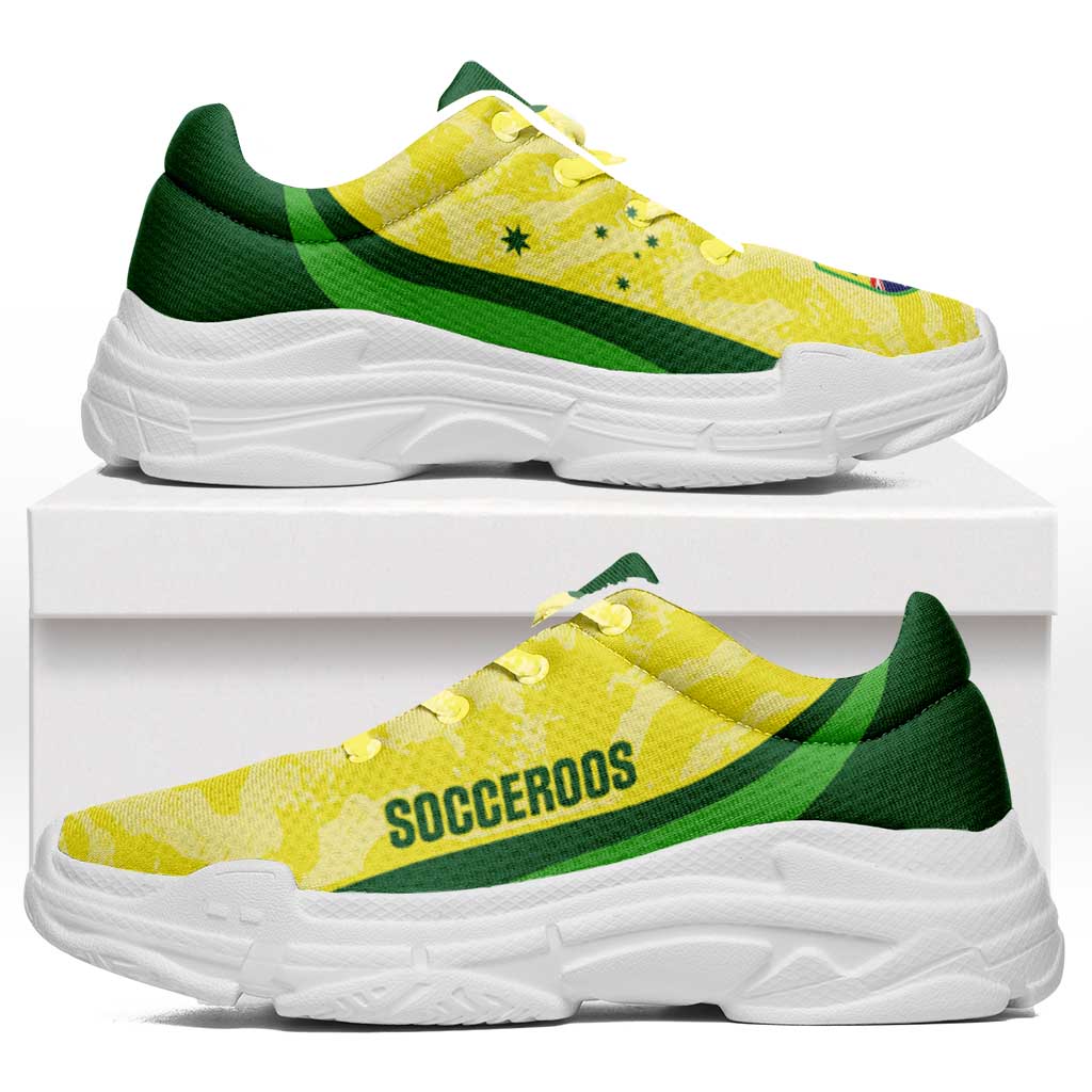 Australia Football Chunky Sneakers Go Socceroos Grunge Sporty Style - Aussie Hoodie