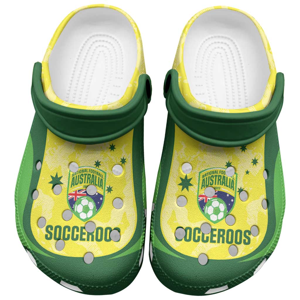Australia Football Clogs Shoes Go Socceroos Grunge Sporty Style - Aussie Hoodie