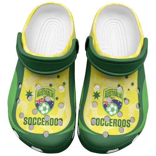 Australia Football Clogs Shoes Go Socceroos Grunge Sporty Style - Aussie Hoodie