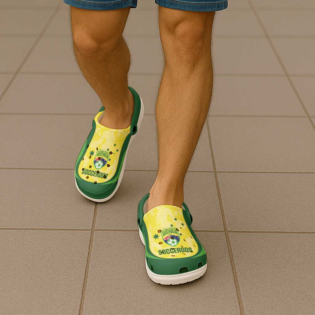 Australia Football Clogs Shoes Go Socceroos Grunge Sporty Style - Aussie Hoodie