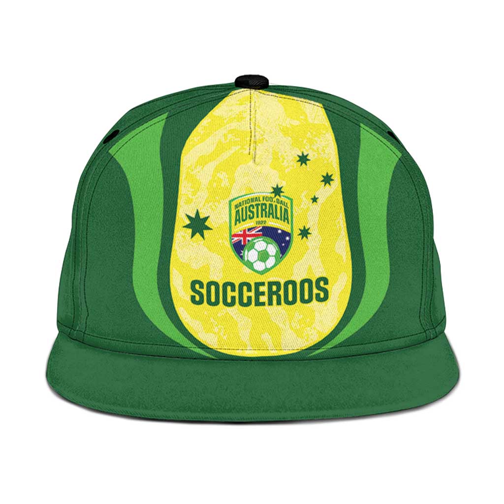 Australia Football Snapback Cap Go Socceroos Grunge Sporty Style - Aussie Hoodie
