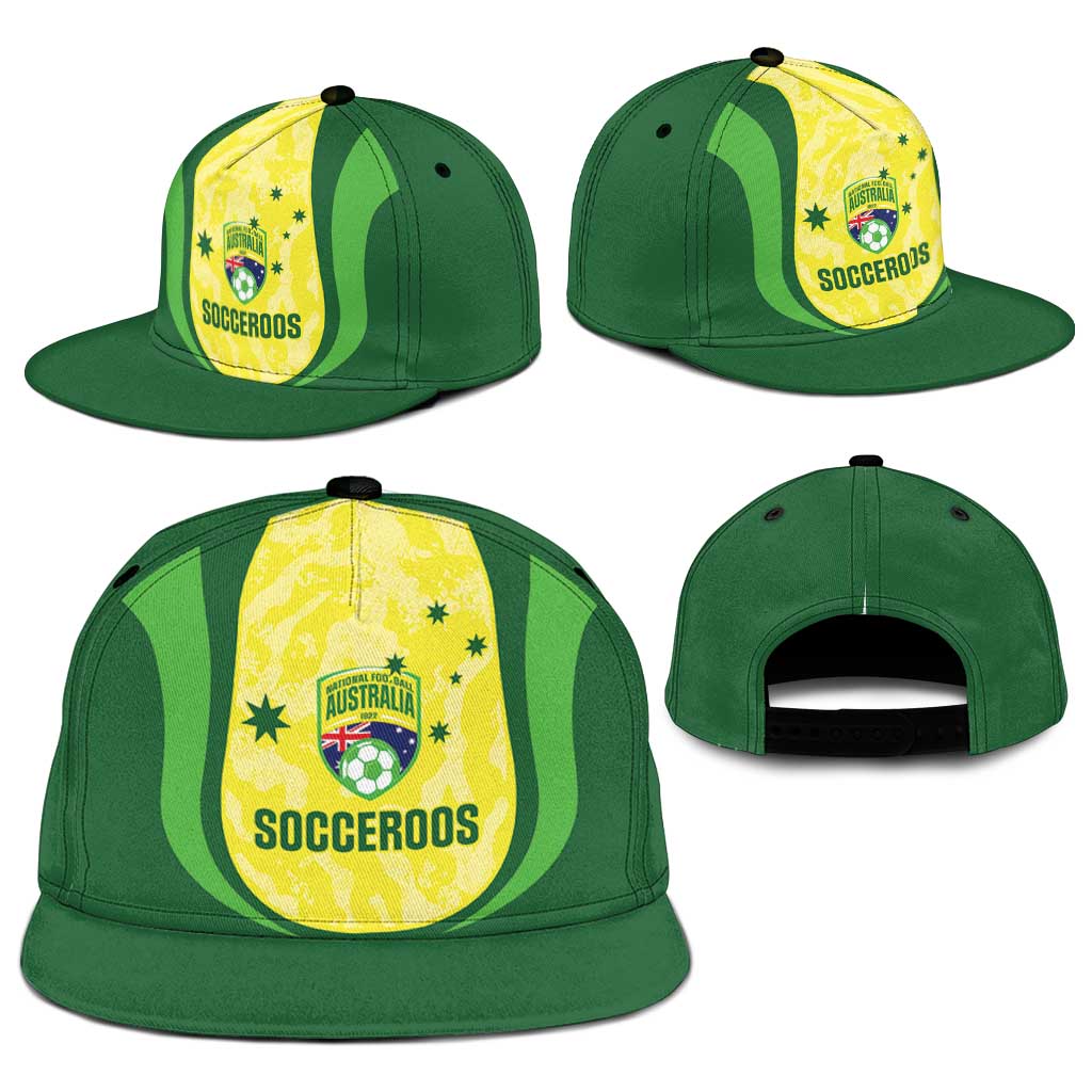 Australia Football Snapback Cap Go Socceroos Grunge Sporty Style - Aussie Hoodie