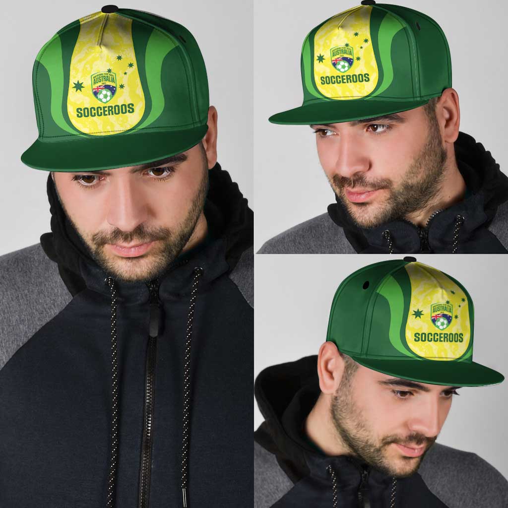 Australia Football Snapback Cap Go Socceroos Grunge Sporty Style - Aussie Hoodie