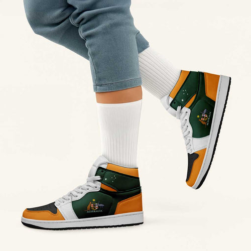 Australia High Sneakers AJ1 Classic National Flag Style - Aussie Hoodie