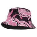 Australia Indigenous Bucket Hat Pink Ribbon Breast Cancer Butterfly Aboriginal Black - Aussie Hoodie