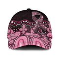 Australia Indigenous Classic Cap Aboriginal Pink Ribbon Art - Aussie Hoodie