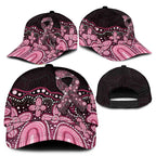 Australia Indigenous Classic Cap Aboriginal Pink Ribbon Art - Aussie Hoodie