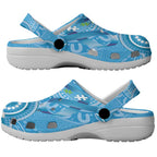 Australia Indigenous Clogs Shoes Blue Ribbon Lizards Autism Awareness - Aussie Hoodie