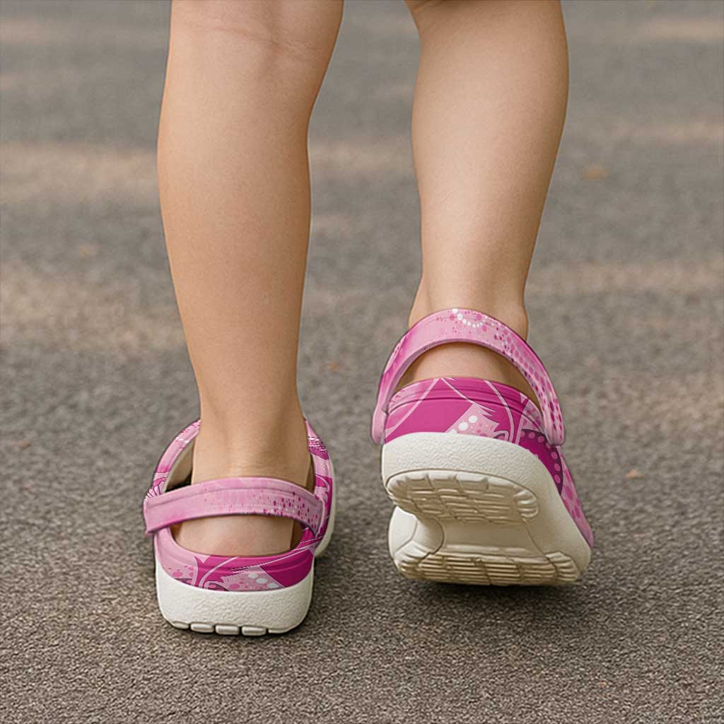 Australia Indigenous Clogs Shoes Breast Cancer Ribbon Think Pink - Aussie Hoodie