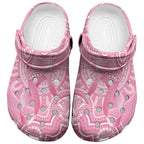 Australia Indigenous Clogs Shoes Pink Ribbon Breast Cancer Butterfly Aboriginal - Aussie Hoodie
