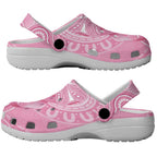 Australia Indigenous Clogs Shoes Pink Ribbon Breast Cancer Butterfly Aboriginal - Aussie Hoodie