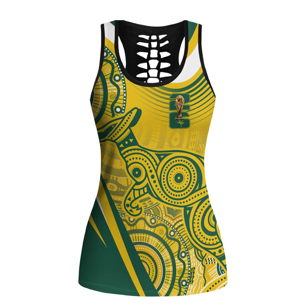 Australia Indigenous Hollow Tank Top WC2026 Socceroos Aboriginal Arts - Aussie Hoodie