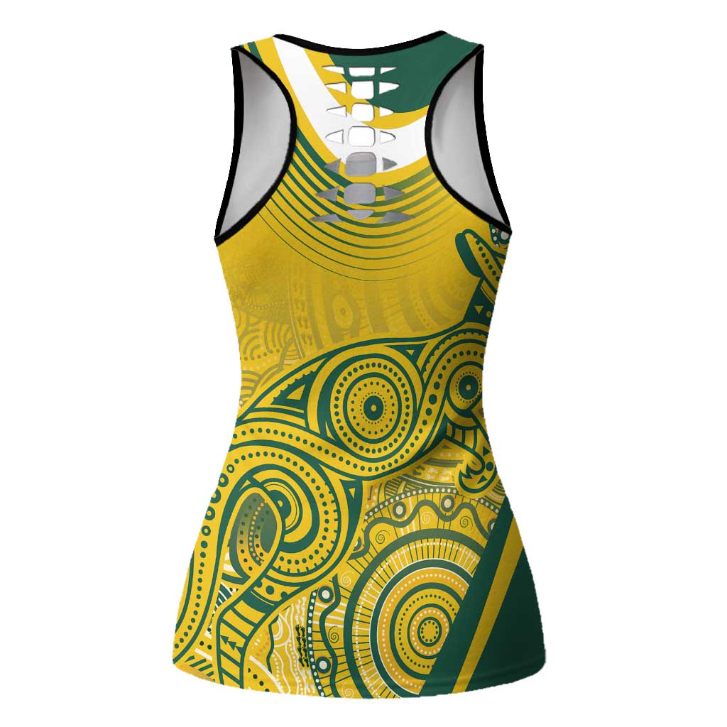 Australia Indigenous Hollow Tank Top WC2026 Socceroos Aboriginal Arts - Aussie Hoodie