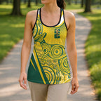Australia Indigenous Hollow Tank Top WC2026 Socceroos Aboriginal Arts - Aussie Hoodie