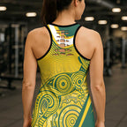 Australia Indigenous Hollow Tank Top WC2026 Socceroos Aboriginal Arts - Aussie Hoodie