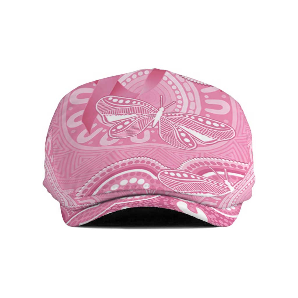 Australia Indigenous Jeff Hat Pink Ribbon Breast Cancer Butterfly Aboriginal - Aussie Hoodie