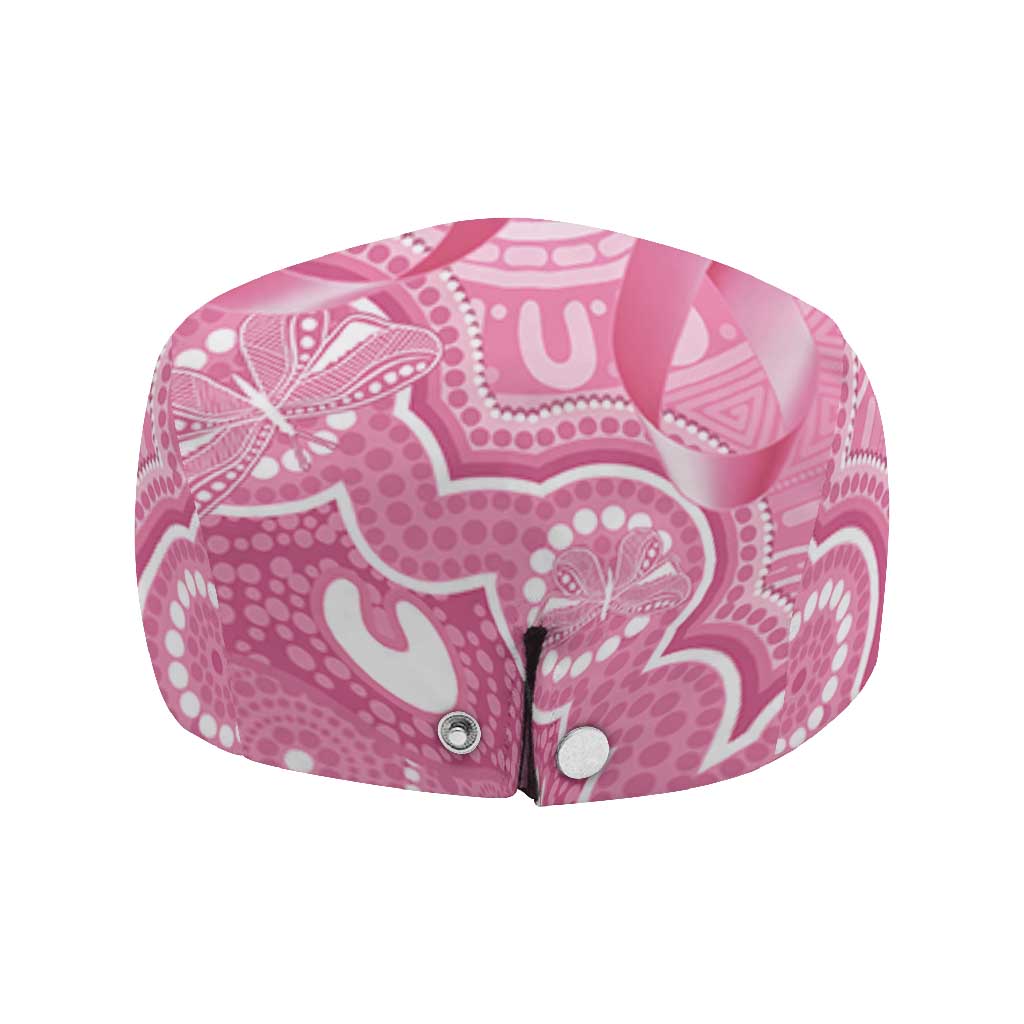 Australia Indigenous Jeff Hat Pink Ribbon Breast Cancer Butterfly Aboriginal - Aussie Hoodie