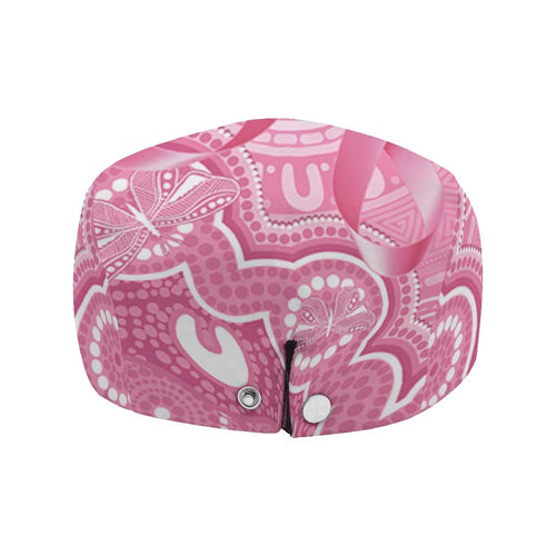 Australia Indigenous Jeff Hat Pink Ribbon Breast Cancer Butterfly Aboriginal - Aussie Hoodie