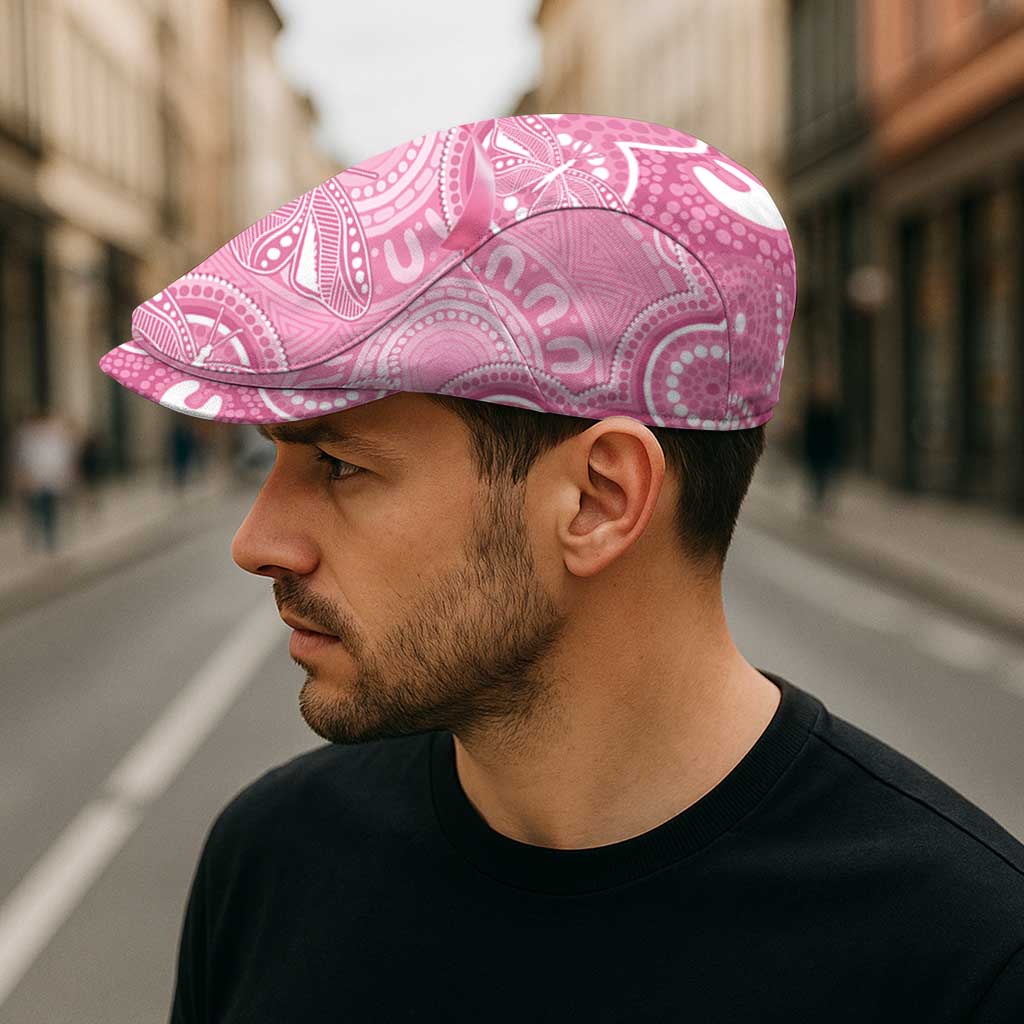 Australia Indigenous Jeff Hat Pink Ribbon Breast Cancer Butterfly Aboriginal - Aussie Hoodie