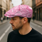 Australia Indigenous Jeff Hat Pink Ribbon Breast Cancer Butterfly Aboriginal - Aussie Hoodie