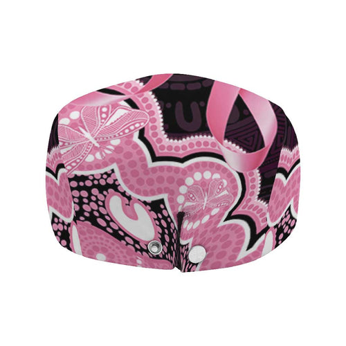 Australia Indigenous Jeff Hat Pink Ribbon Breast Cancer Butterfly Aboriginal Black - Aussie Hoodie