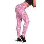 Australia Indigenous Leggings Pink Ribbon Breast Cancer Butterfly Aboriginal - Aussie Hoodie