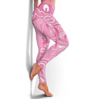 Australia Indigenous Leggings Pink Ribbon Breast Cancer Butterfly Aboriginal - Aussie Hoodie