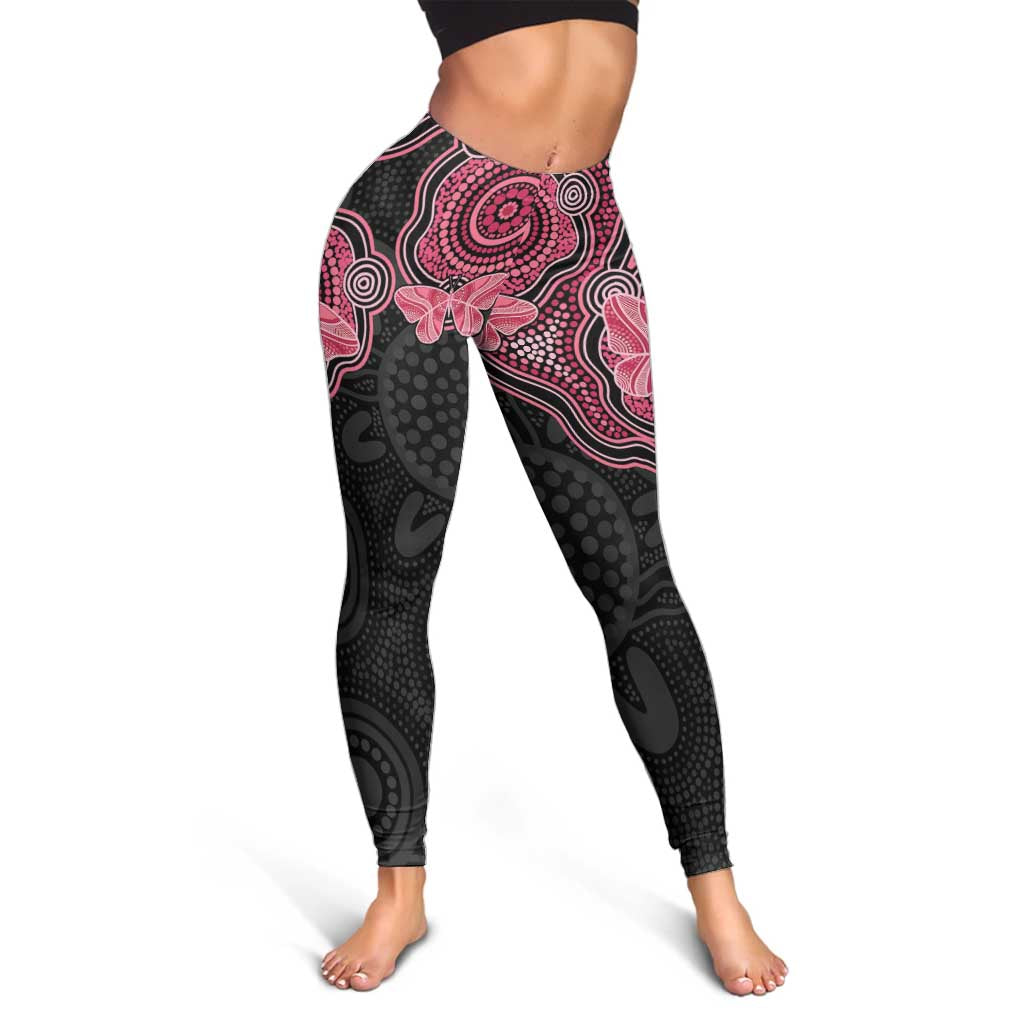 Australia Indigenous Mother's Day Leggings Aboriginal Breast Cancer Ribbon LT7