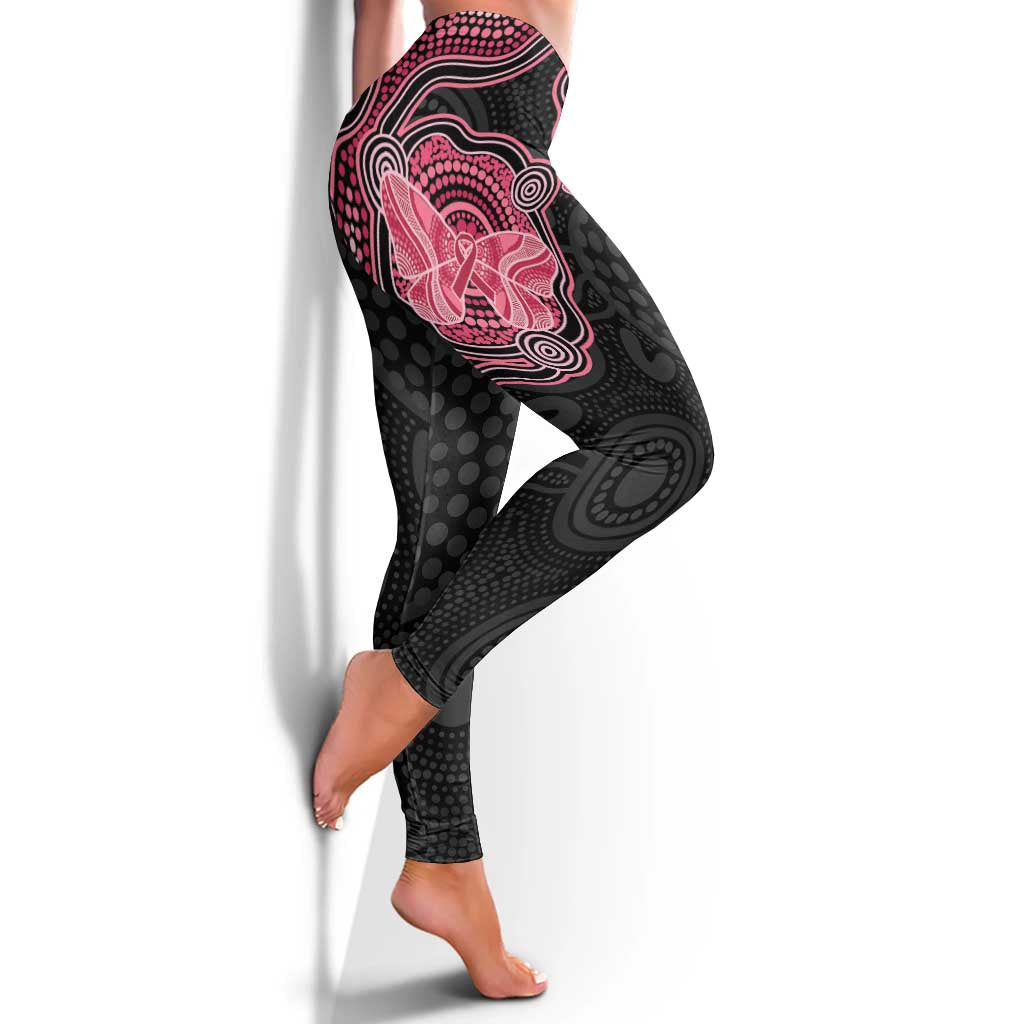 Australia Indigenous Mother's Day Leggings Aboriginal Breast Cancer Ribbon LT7