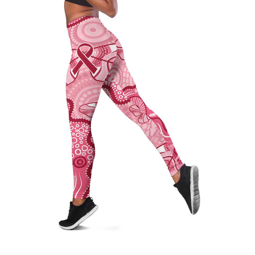 Australia Indigenous Mother's Day Leggings Breast Cancer Survivor LT7