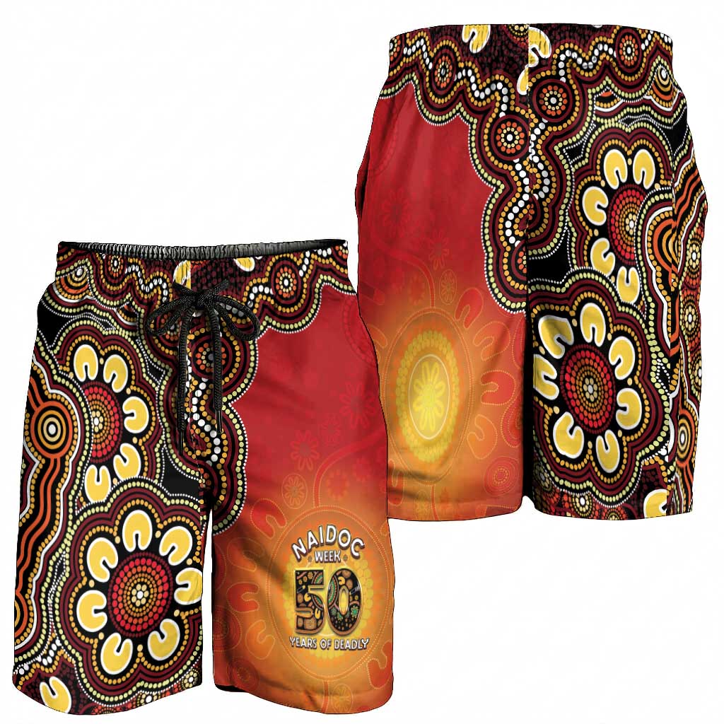 Australia Indigenous NAIDOC Week 2026 Shorts for Men 50 Years Of Deadly