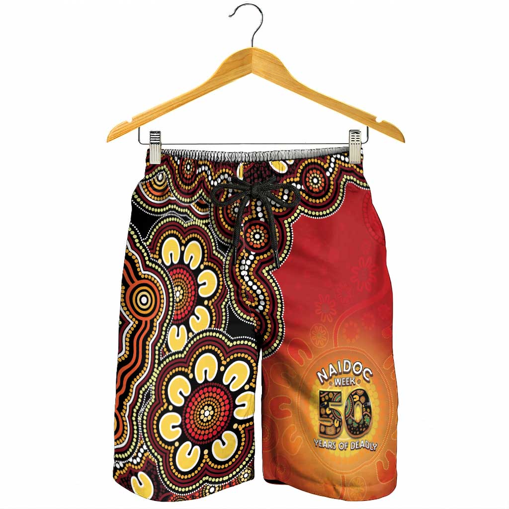 Australia Indigenous NAIDOC Week 2026 Shorts for Men 50 Years Of Deadly