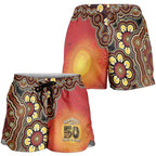 Australia Indigenous NAIDOC Week 2026 Shorts for Women 50 Years Of Deadly