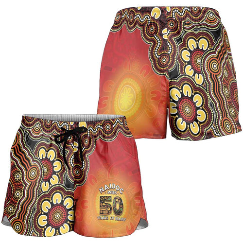 Australia Indigenous NAIDOC Week 2026 Shorts for Women 50 Years Of Deadly