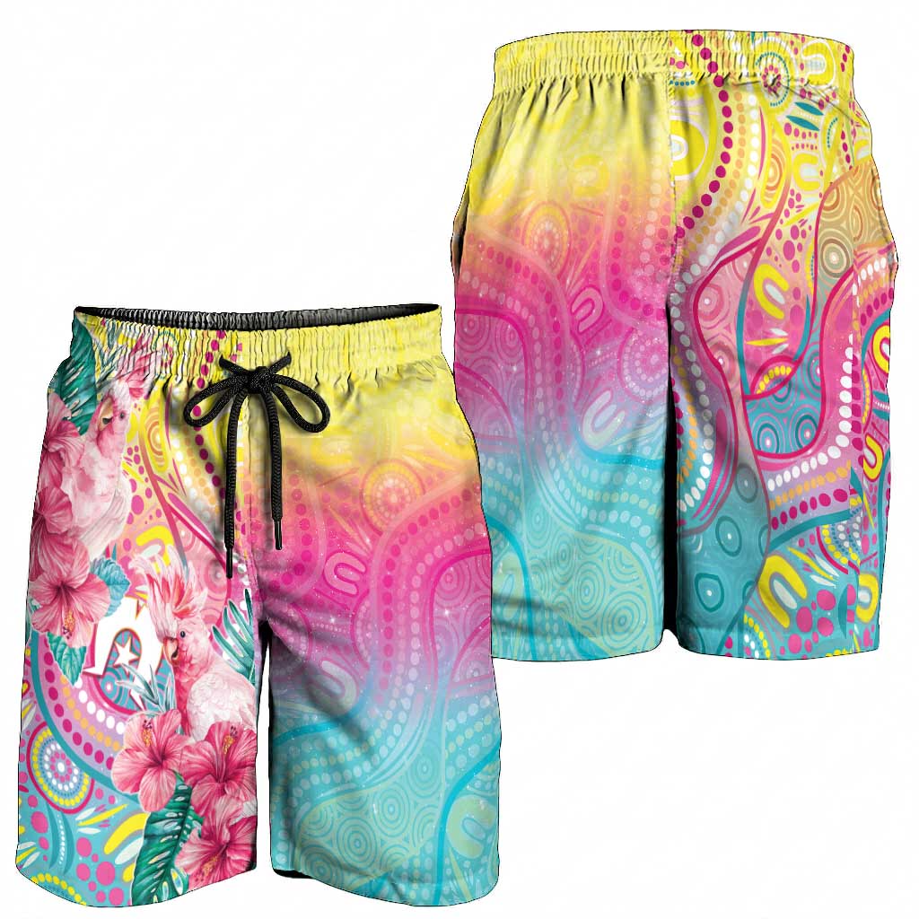 Australia Indigenous NAIDOC Week With Cockatoos Shorts for Men