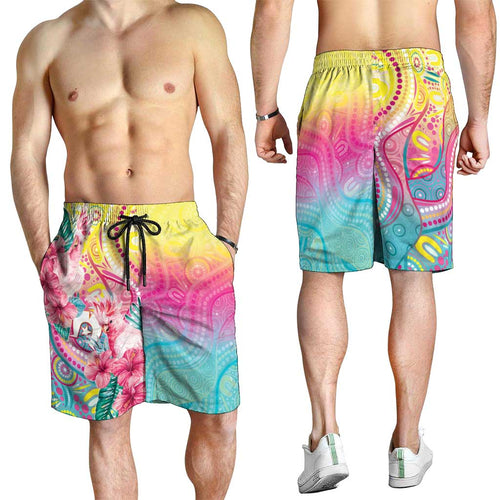 Australia Indigenous NAIDOC Week With Cockatoos Shorts for Men