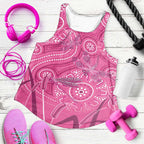 Australia Indigenous Pink Month Women Racerback Tank Breast Cancer Aboriginal Dragonflies Ribbon - Aussie Hoodie