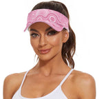 Australia Indigenous Sun Visor Cap Pink Ribbon Breast Cancer Butterfly Aboriginal