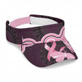 Australia Indigenous Sun Visor Cap Pink Ribbon Breast Cancer Butterfly Aboriginal Black